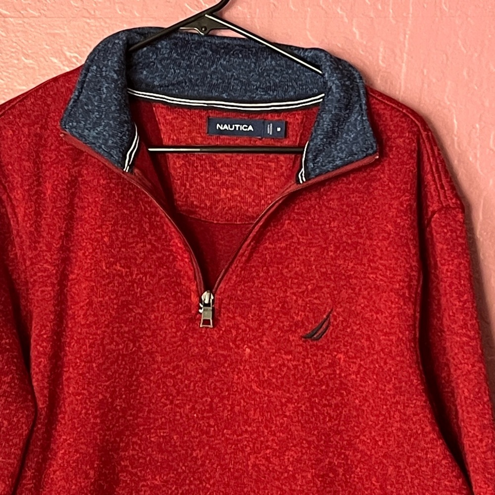 Nautica Navy and Crimson Knitwear